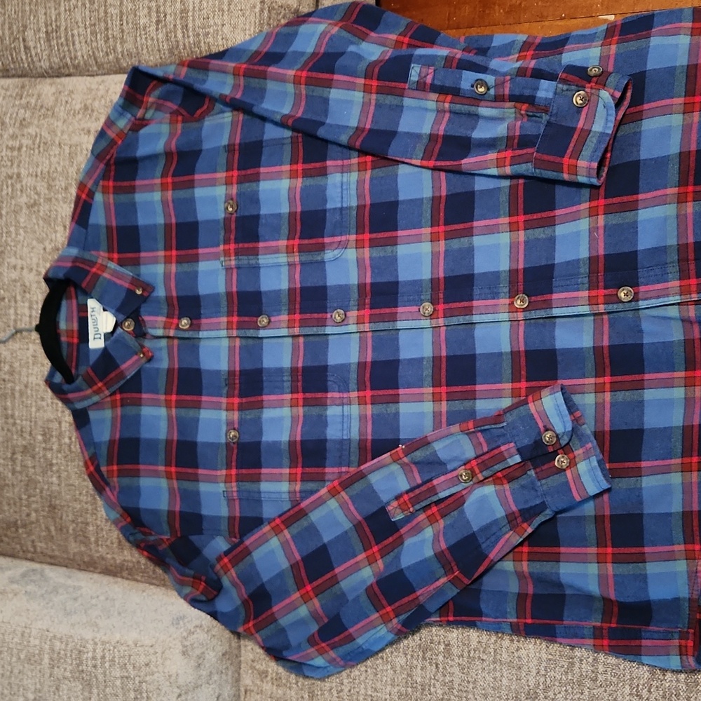 Duluth Trading Co. Free Swingin Flannel - XL Relaxed Fit